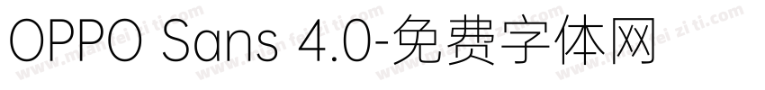 OPPO Sans 4.0字体转换